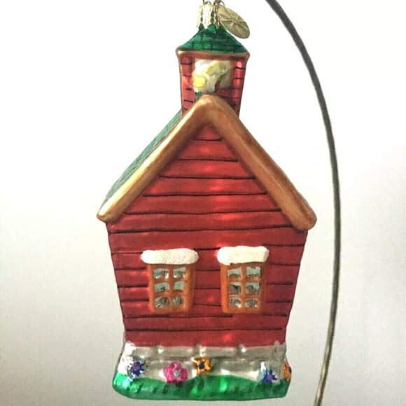 NEW Authentic Christopher Radko AL Assistance League School HOUSE Glass Ornament - Picture 11 of 12